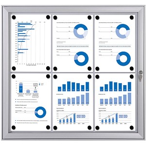 Showdown® Displays Schaukasten S alu 6x DIN A4