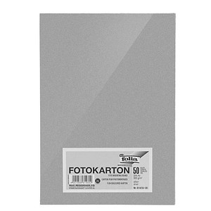 folia Fotokarton, DIN A4, 300 g/qm, silber