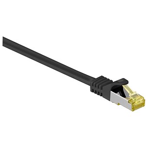 GOOBAY Patchkabel RJ45  S/FTP  Cat7   7.50m schwarz PIMF