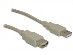 DELOCK Kabel USB 2.0 Verlaengerung, A/A 1,8m S/B