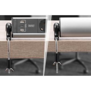 DIGITUS 6-fach Office-Steckdosenleiste mit 3xUSB-Anschlüssen
