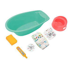 Heless® Badewannenset Pinguin Puppenzubehör