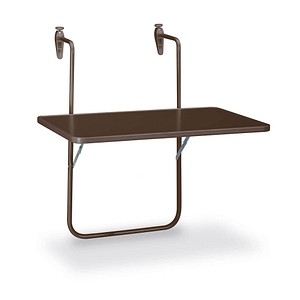 BEST Boy Balkonhängetisch Kunststoff braun 60,0 x 40,0 x 5,0 cm