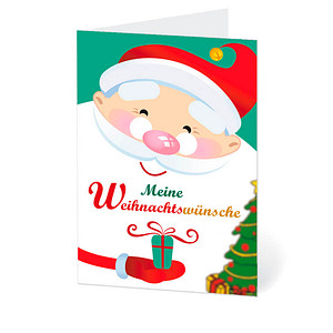 LUMA Weihnachtskarte Wünsche an den Weihnachtsmann DIN B6