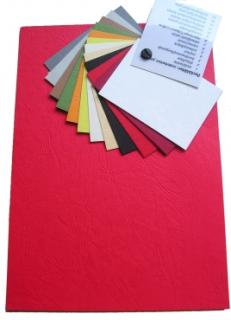 Deckblätter Lederkarton A4 rot - 100 Deckblätter