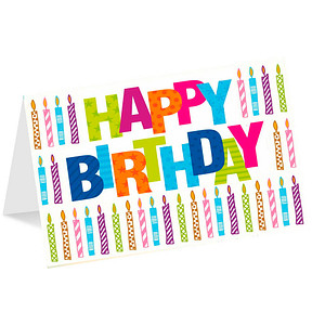 LUMA Geburtstagskarte HAPPY BIRTHDAY DIN B6