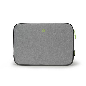 DICOTA Laptophülle Skin FLOW Kunstfaser grau/grün bis 35,8 cm (14,1 Zoll)