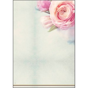SIGEL Design-Papier, DIN A4, 90 g/qm, Motiv "Rose Garden" Feinpapier, für Inkje