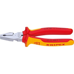 KNIPEX Kombizange VDE Kraft 02 06 225 verchromt 22,5 cm