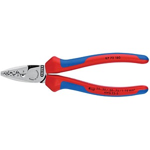 KNIPEX zum Verpressen von Aderendhülsen nach DIN 46228 Teil 1 + 4 im Bereich vo