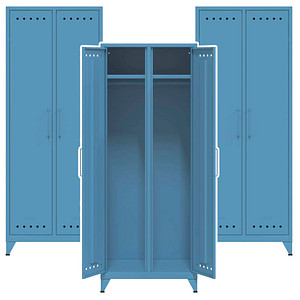 AKTION: BISLEY Spinde Fern Maxi blau FERMAX605P3, 1 Schließfach 70,0 x 51,0 x 180,0 cm