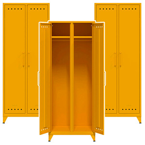 AKTION: BISLEY Spinde Fern Maxi gelb FERMAX642P3, 1 Schließfach 70,0 x 51,0 x 180,0 cm