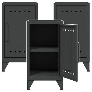 AKTION: 3 BISLEY Stahlschränke Fern Mini FERMINRH634P3 anthrazitgrau 38,0 x 40,0 x 72,5 cm, aufgebaut