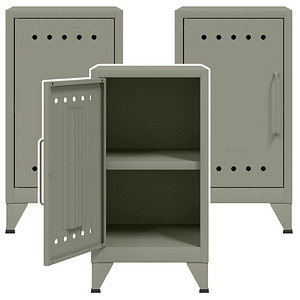 AKTION: 3 BISLEY Stahlschränke Fern Mini FERMINRH645P3 lichtgrau 38,0 x 40,0 x 72,5 cm, aufgebaut