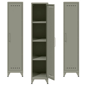 AKTION: BISLEY Spinde Fern Locker lichtgrau FERLOC645P3, 1 Schließfach 38,0 x 51,0 x 180,0 cm