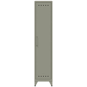 BISLEY Spind Fern Locker lichtgrau FERLOC3S645, 1 Schließfach 38,0 x 51,0 x 180,0 cm