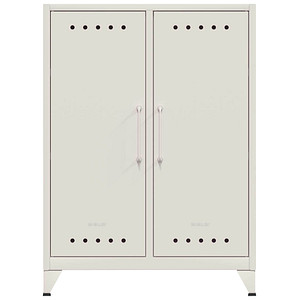 BISLEY Sideboard Fern Middle, FERMID696 verkehrsweiß 6 Fachböden 80,0 x 40,0 x 110,0 cm