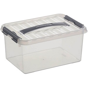 sunware Q-line Aufbewahrungsbox 6,0 l transparent 30,0 x 20,0 x 14,0 cm