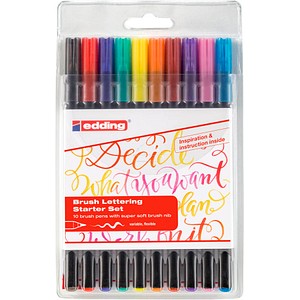 EDDING Starter Set Brush-Pens farbsortiert