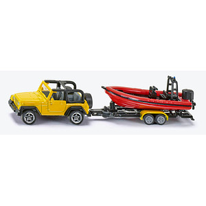 siku Jeep Wrangler mit Boot 1658 Spielzeugauto