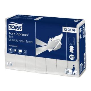 Papierhandtücher 2-lagig, 21 x 34 cm, Interfold, weiß "Tork Xpress® Multifold Advanced" | 2856 Blatt/Kartonpassend für Artikel ||15059||