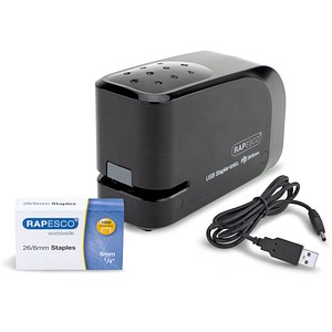 RAPESCO Elektrisches Heftgerät 626EL, schwarz