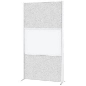 MAUL Stellwandsystem MAULconnecto, 2x Akustik/1x Whiteboard