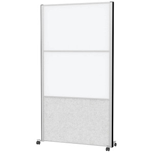 MAUL Stellwandsystem MAULconnecto, 1x Akustik/2x Whiteboard