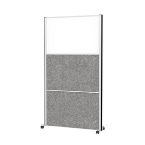 MAUL Stellwandsystem MAULconnecto, 2x Akustik/1x Whiteboard