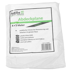 Nölle Abdeckfolie 4,0 x 5,0 m weiß 6,0 my