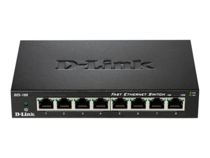 D-LINK 8-Port Layer2 Fast Ethernet Switch