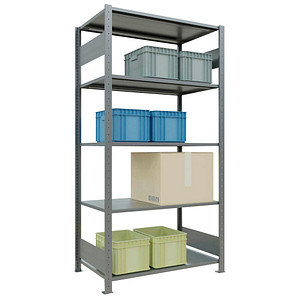 SCHULTE Schwerlastregal MULTIplus 150 12760-LR silber 100,0 x 60,0 x 200,0 cm