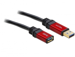 DELOCK Kabel USB 3.0 rot Verlaengerung 3.0m