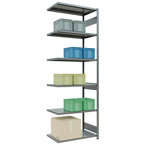 SCHULTE Schwerlastregal MULTIplus 250 12967-LR silber 100,0 x 60,0 x 300,0 cm