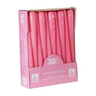 Spitzkerzen 250 x 23,5 mm, 30 Stück/Pack | altrosa Gastroabpackung