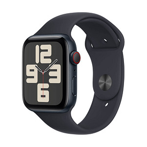 Apple Watch SE 44 mm (GPS+Cellular) Sportarmband S/M  mitternacht