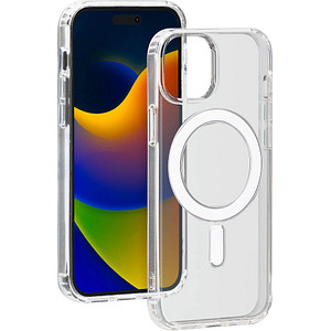 bigben Hybrid Case mit MagSafe Handy-Cover für Apple iPhone 15 Plus transparent