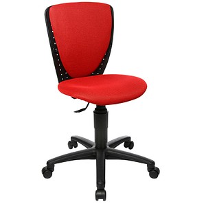 Topstar Kinderdrehstuhl High S'cool®, 70570BB20 rot, schwarz Stoff