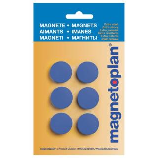 Magnete Discofix Hobby geblistert Dunkelblau, 25 mm 6 Stück