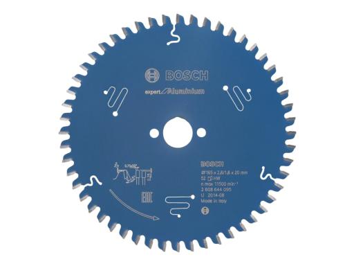 BOSCH Kreissägeblatt 165 x 20 x 1.6 mm Zähneanzahl: 52 Bosch Accessories Expert