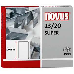 NOVUS Heftklammer 23/20-Super verzinkt vz 1000 Stück (042-0240)