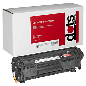 dots schwarz Toner ersetzt HP 12XXL (Q2612A)