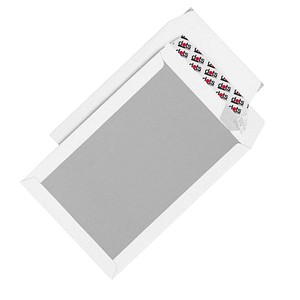 dots Papprückwandtaschen DIN B4 ohne Fenster weiß 50 St.