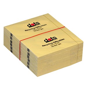dots Recycling Haftnotizen Standard gelb 12 Blöcke