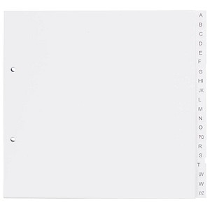 dots Ordnerregister Halbformat, Überbreite A-Z weiß 20-teilig, 5 Satz