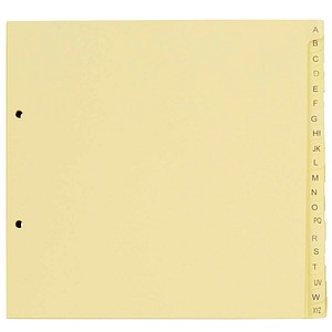 dots Ordnerregister Halbformat, Überbreite A-Z gelb 20-teilig, 5 Satz