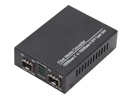 DIGITUS Gigabit Multimode zu Singlemode Medien Konverter SFP zu SFP 155Mbps 1.2