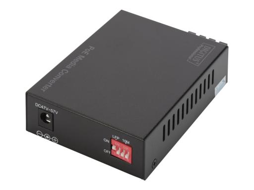 DIGITUS PoE Media Converter Singlemode 10/100/1000Base-T to 1000Base-LX Incl. P