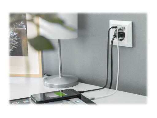 DIGITUS Sicherheits-Steckdose Unterputzmontage USB Type-C/US