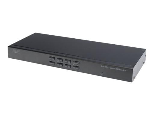 DIGITUS Pro 8-port Combo-KVM switch 1 user 8PCs IP